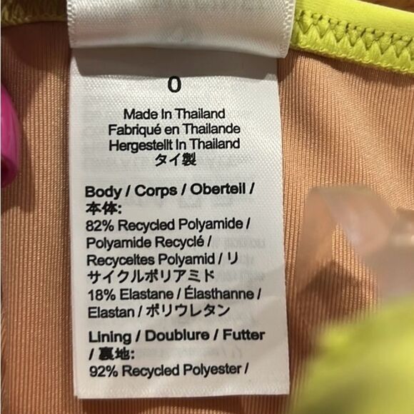 J.Crew yellow ruched one shoulder one piece swim suit size 0 - Picture 4 of 5